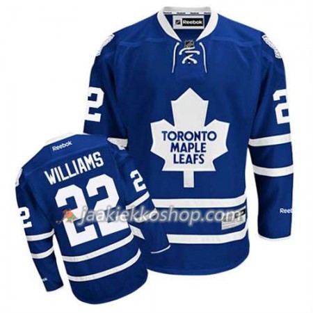 Reebok Miehille NHL Toronto Maple Leafs Pelipaita Tiger Williams #22 Koti Sininen