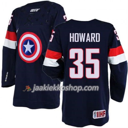 Reebok Miehille NHL Premier Olympic-USA Team Pelipaita Jimmy Howard #35 Sininen Paita