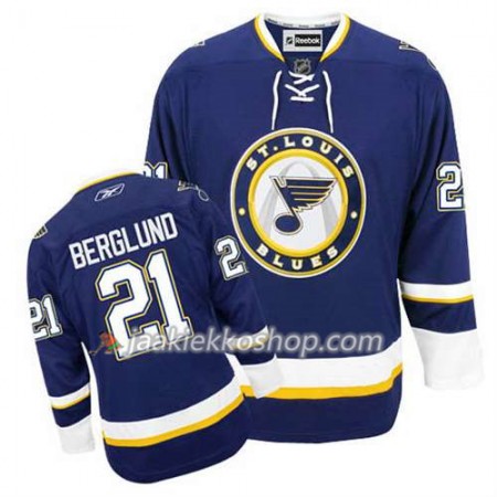 Reebok Miehille NHL St. Louis Blues Pelipaita Patrik Berglund #21 Kolmas Sininen