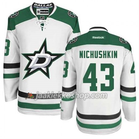 Reebok Miehille NHL Dallas Stars Pelipaita Valeri Nichushkin #43 Vieras Valkoinen