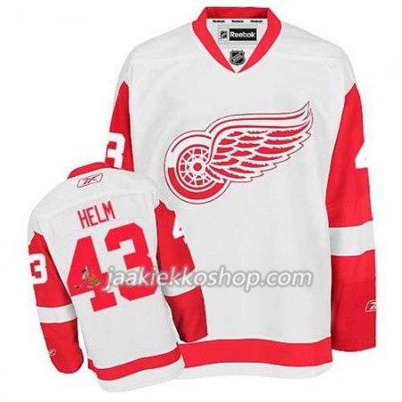 Reebok Miehille NHL Detroit Red Wings Pelipaita Darren Helm #43 Vieras Valkoinen