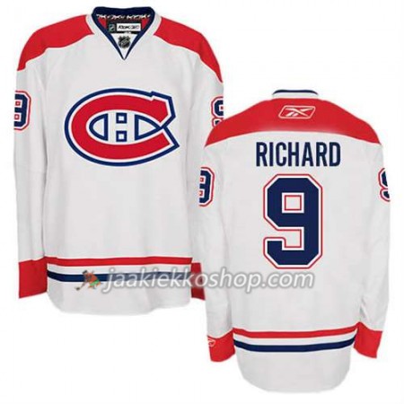 Reebok Miehille NHL Montreal Canadiens Pelipaita Maurice Richard #9 Vieras Valkoinen