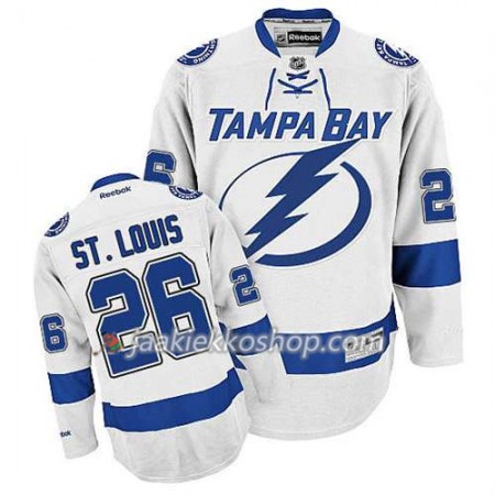 Reebok Miehille NHL Tampa Bay Lightning Pelipaita Martin St. Louis #26 Vieras Valkoinen