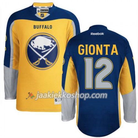 Reebok Miehille NHL Buffalo Sabres Pelipaita Brian Gionta #12 Uusi Kolmas Kulta