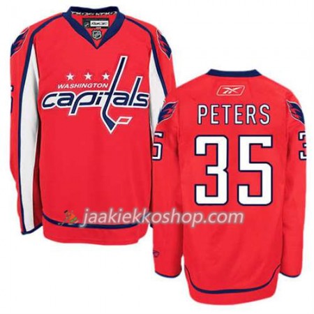 Reebok Miehille NHL Washington Capitals Pelipaita Justin Peters #35 Koti Punainen