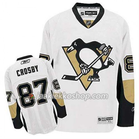 Reebok Miehille NHL Pittsburgh Penguins Pelipaita Sidney Crosby 87 Valkoinen Vieras