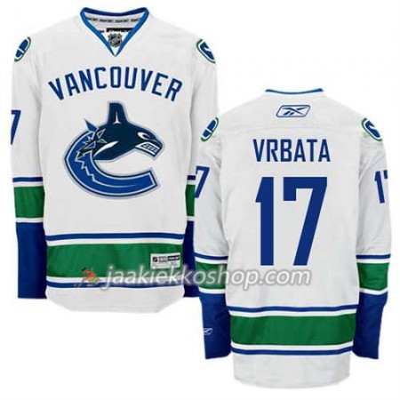 Reebok Miehille NHL Vancouver Canucks Pelipaita Radim Vrbata #17 Vieras Valkoinen