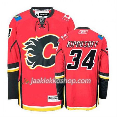 Reebok Miehille NHL Calgary Flames Pelipaita Miikka Kiprusoff #34 Koti Punainen