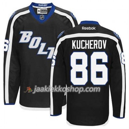 Reebok Miehille NHL Tampa Bay Lightning Pelipaita Nikita Kucherov #86 Kolmas Musta