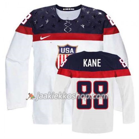 Reebok Nainen NHL Premier Olympic-USA Team Pelipaita Patrick Kane #88 Koti Valkoinen Paita