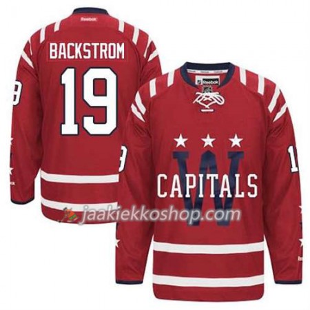 Reebok Miehille NHL Washington Capitals Pelipaita Nicklas Backstrom #19 2015 Winter Classic Valkoinen