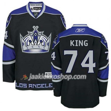Reebok Miehille NHL Los Angeles Kings Pelipaita Dwight King #74 Kolmas Musta