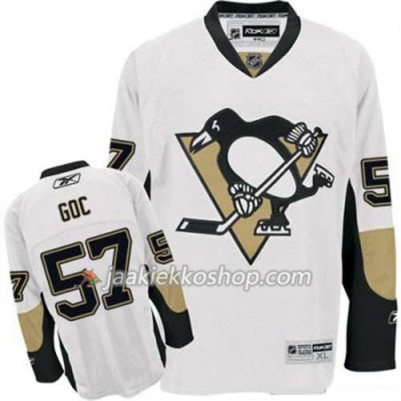 Reebok Miehille NHL Pittsburgh Penguins Pelipaita Marcel Goc 57 Valkoinen Vieras
