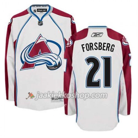 Reebok Miehille NHL Colorado Avalanche Pelipaita Peter Forsberg #21 Vieras Valkoinen