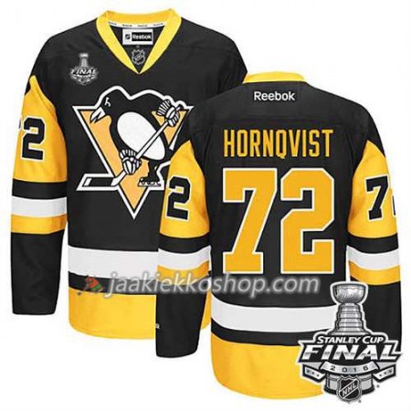 Reebok NHL Pittsburgh Penguins Pelipaita Patric Hornqvist #72 Kolmas 2016 Stanley Cup