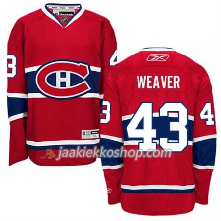 Reebok Miehille NHL Montreal Canadiens Pelipaita Mike Weaver #43 Koti Punainen Reebok Miehille NHL Montreal Canadiens Pelipaita Mike Weaver #43 Koti Punainen