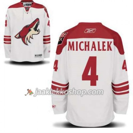 Reebok Miehille NHL Phoenix Coyotes Zbynek Michalek 4 Valkoinen Vieras