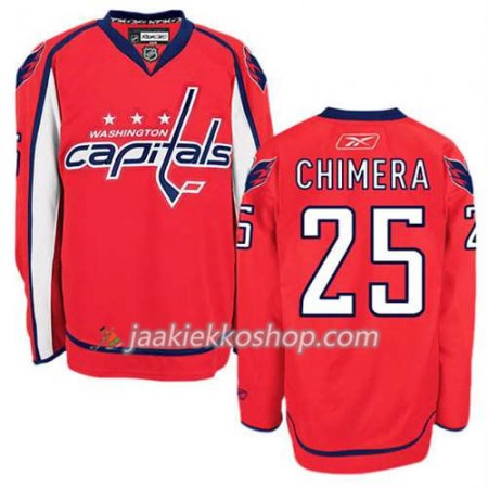 Reebok Miehille NHL Washington Capitals Pelipaita Jason Chimera #25 Koti Punainen