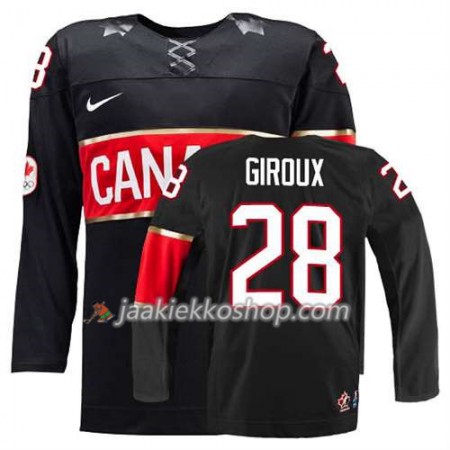 Reebok Miehille NHL Premier Kanada Team Pelipaita Claude Giroux #28 Kolmas Musta Paita