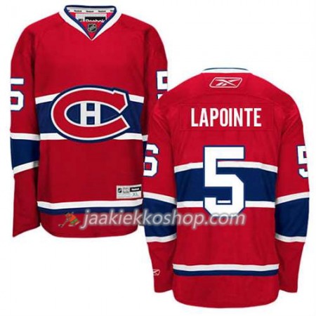 Reebok Miehille NHL Montreal Canadiens Pelipaita Guy Lapointe #5 Koti Punainen