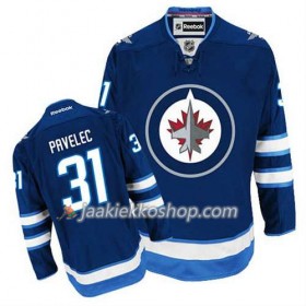 Reebok Miehille NHL Winnipeg Jets Pelipaita Ondrej Pavelec #31 Koti Sininen