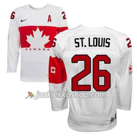 Lapsille NHL Premier Kanada Team Pelipaita Martin St. Louis #26 Koti Valkoinen Paita