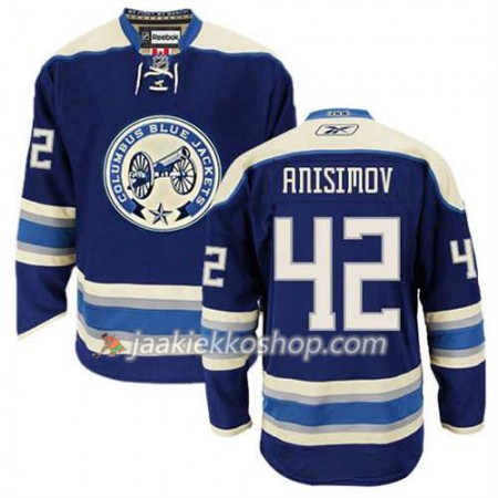 Reebok Miehille NHL Columbus Blue Jackets Pelipaita Artem Anisimov #42 Kolmas Sininen