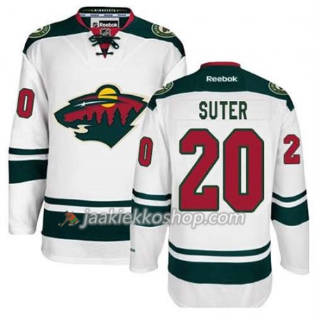 Reebok Miehille NHL Minnesota Wild Pelipaita Ryan Suter #20 Vieras Valkoinen