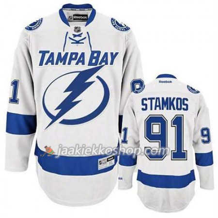 Reebok Miehille NHL Tampa Bay Lightning Pelipaita Steven Stamkos #91 Vieras Valkoinen