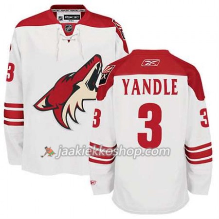 Reebok Miehille NHL Phoenix Coyotes Keith Yandle 3 Valkoinen Vieras