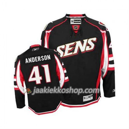 Reebok Miehille NHL Ottawa Senators Pelipaita Craig Anderson #41 Kolmas Musta