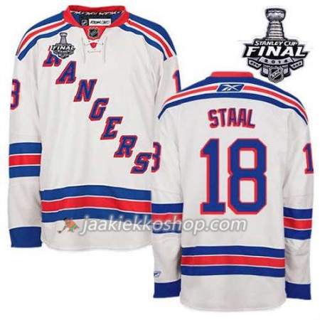 Reebok Miehille NHL New York Rangers Pelipaita Marc Staal #18 Vieras Valkoinen 2014 Stanley Cup Reebok Miehille NHL New York Rangers Pelipaita Marc Staal #18 Vieras Valkoinen 2014 Stanley Cup