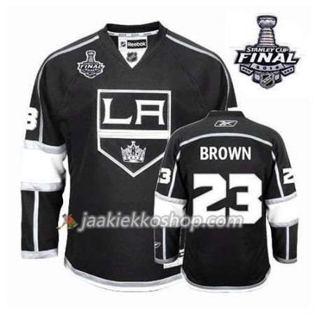 Lapsille NHL Los Angeles Kings Pelipaita Dustin Brown #23 Koti Musta 2014 Stanley Cup