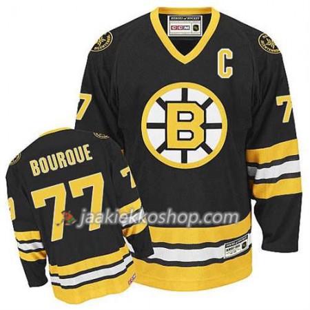 Reebok Miehille NHL Boston Bruins Pelipaita Ray Bourque #77 Throwback Musta
