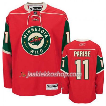 Reebok Miehille NHL Minnesota Wild Pelipaita Zach Parise #11 Koti Punainen