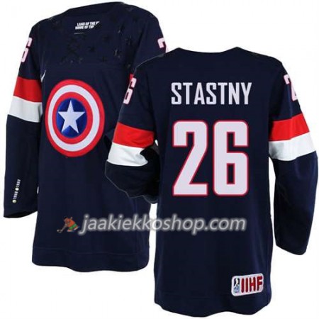 Reebok Miehille NHL Premier Olympic-USA Team Pelipaita Paul Stastny #26 Sininen Paita