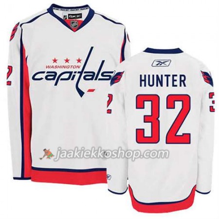 Reebok Miehille NHL Washington Capitals Pelipaita Dale Hunter #32 Vieras Valkoinen