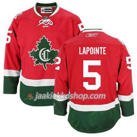 Reebok Miehille NHL Montreal Canadiens Pelipaita Guy Lapointe #5 Kolmas Uusi Punainen