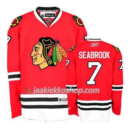 Reebok Miehille NHL Chicago Blackhawks Pelipaita Brent Seabrook #7 Koti Punainen