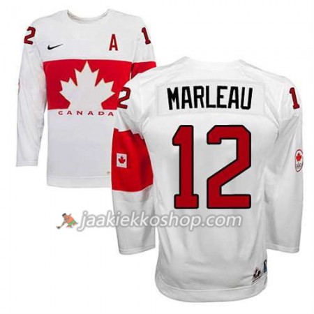 Reebok Nainen NHL Premier Kanada Team Pelipaita Patrick Marleau #12 Koti Valkoinen Paita