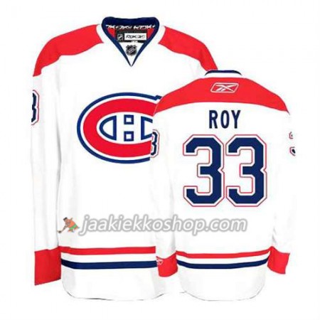 Reebok Miehille NHL Montreal Canadiens Pelipaita Patrick Roy #33 Vieras Valkoinen