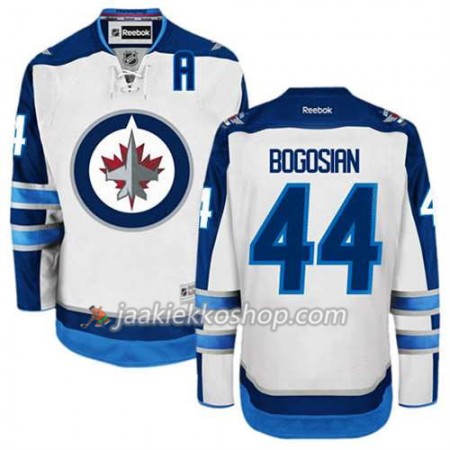 Reebok Miehille NHL Winnipeg Jets Pelipaita Zach Bogosian #44 Vieras Valkoinen