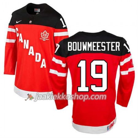 Lapsille NHL Premier Kanada Team Pelipaita Jay Bouwmeester #19 100th Anniversary Punainen Paita
