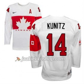 Reebok Nainen NHL Premier Kanada Team Pelipaita Chris Kunitz #14 Koti Valkoinen Paita