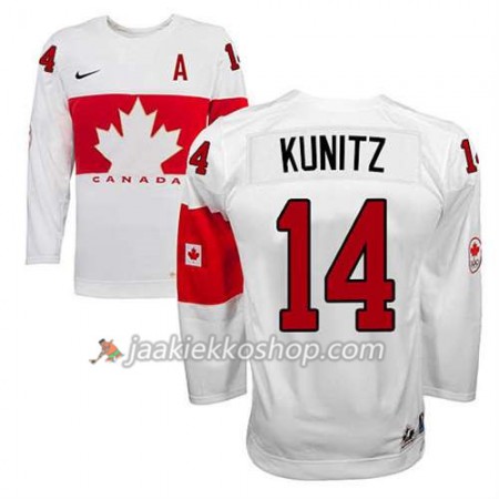 Reebok Nainen NHL Premier Kanada Team Pelipaita Chris Kunitz #14 Koti Valkoinen Paita Reebok Nainen NHL Premier Kanada Team Pelipaita Chris Kunitz #14 Koti Valkoinen Paita