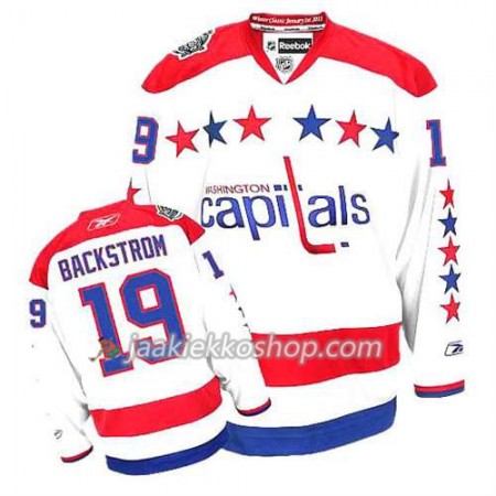 Reebok Miehille NHL Washington Capitals Pelipaita Nicklas Backstrom #19 Kolmas Valkoinen