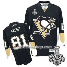 Reebok NHL Pittsburgh Penguins Pelipaita Phil Kessel #81 Musta Koti 2016 Stanley Cup