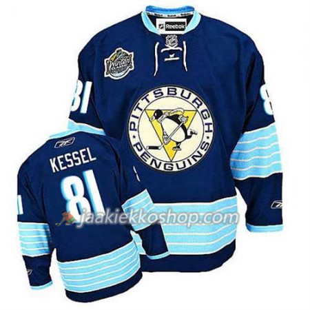 Reebok NHL Pittsburgh Penguins Pelipaita Phil Kessel #81 Sininen Kolmas 2016 Stanley Cup