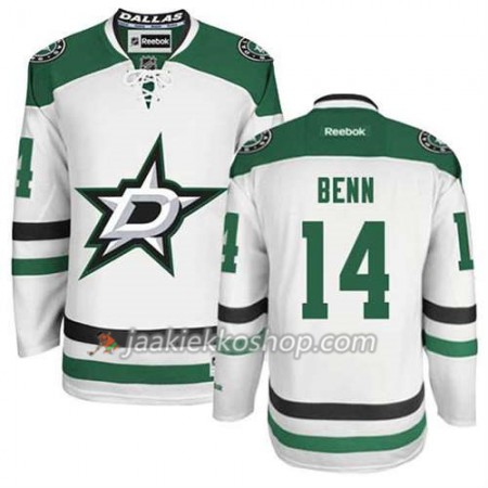 Reebok Miehille NHL Dallas Stars Pelipaita Jamie Benn #14 Vieras Valkoinen