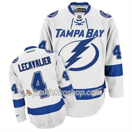 Reebok Miehille NHL Tampa Bay Lightning Pelipaita Vincent Lecavalier #4 Vieras Valkoinen